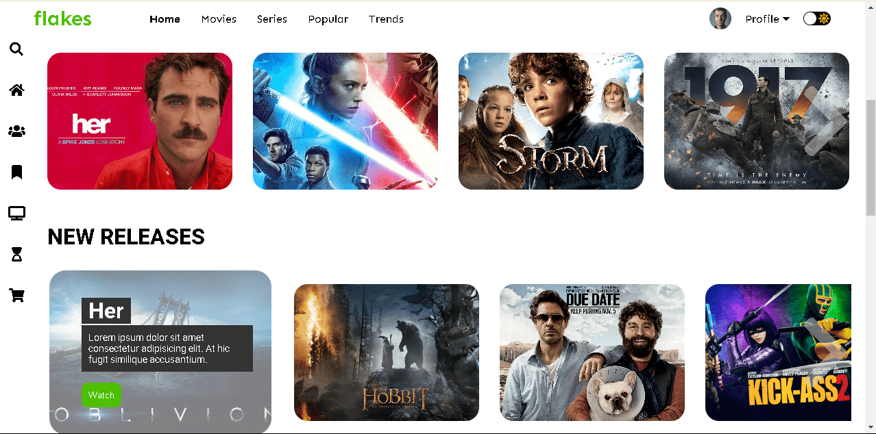 Movies platform